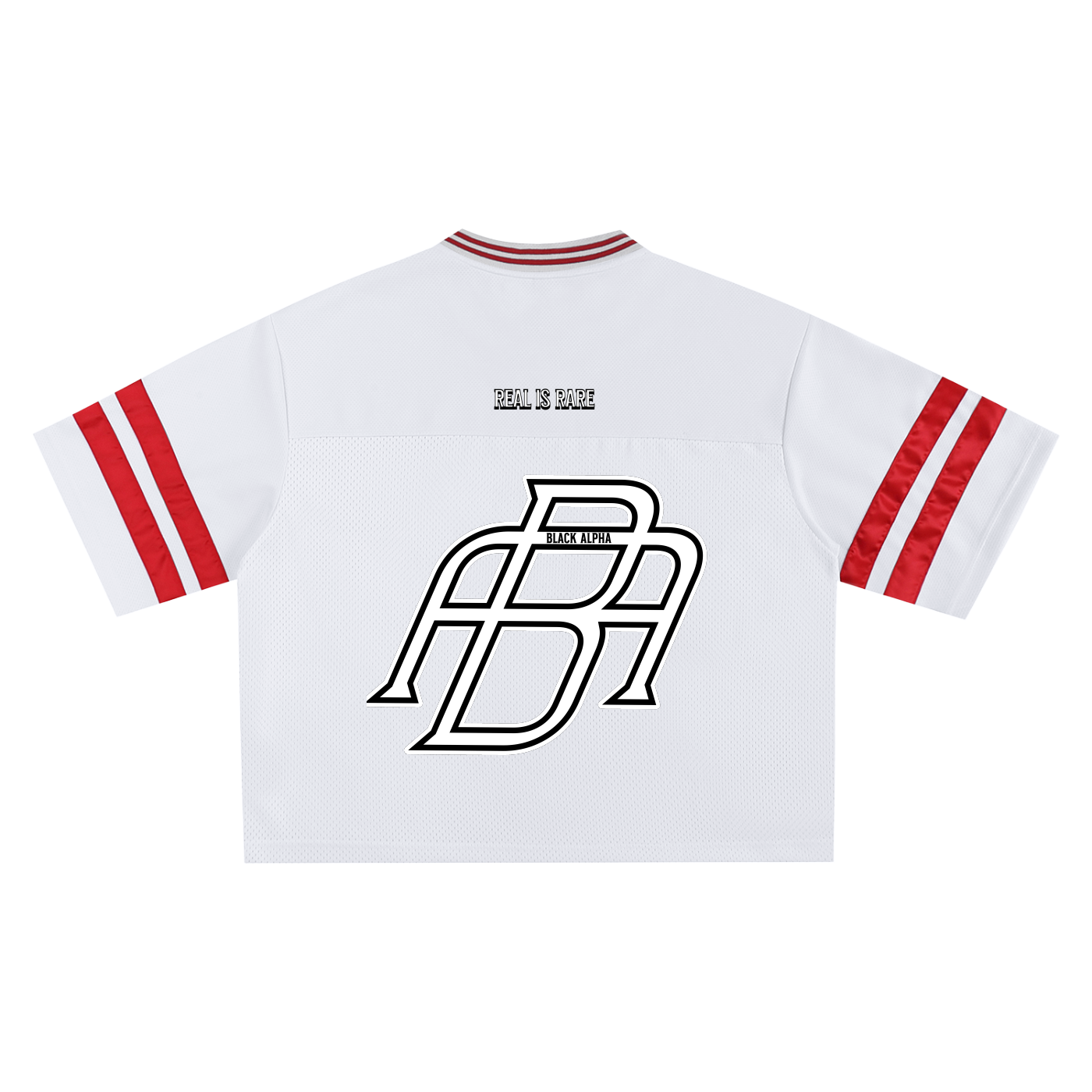 Black Alpha Boxy Football Jersey