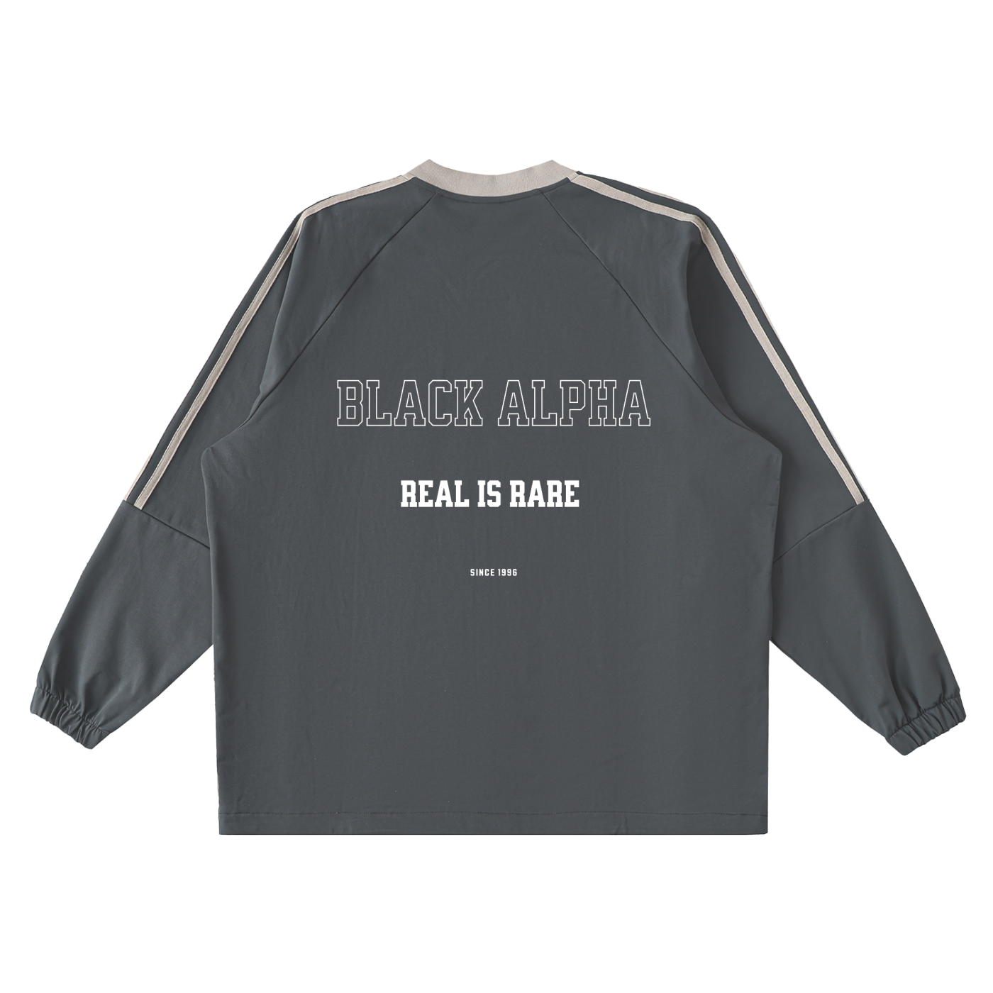 Black Alpha Varsity Pull Over