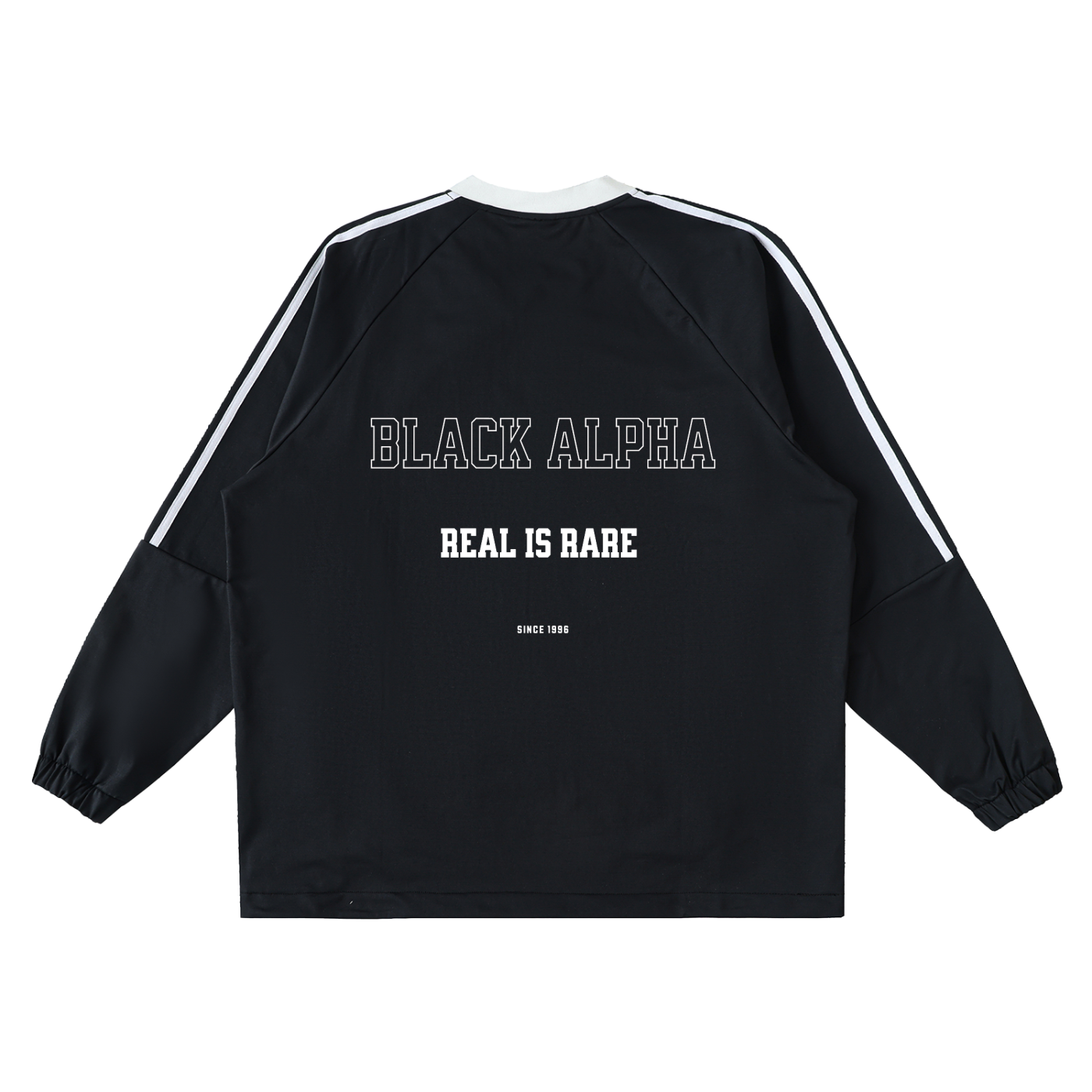 Black Alpha Varsity Pull Over