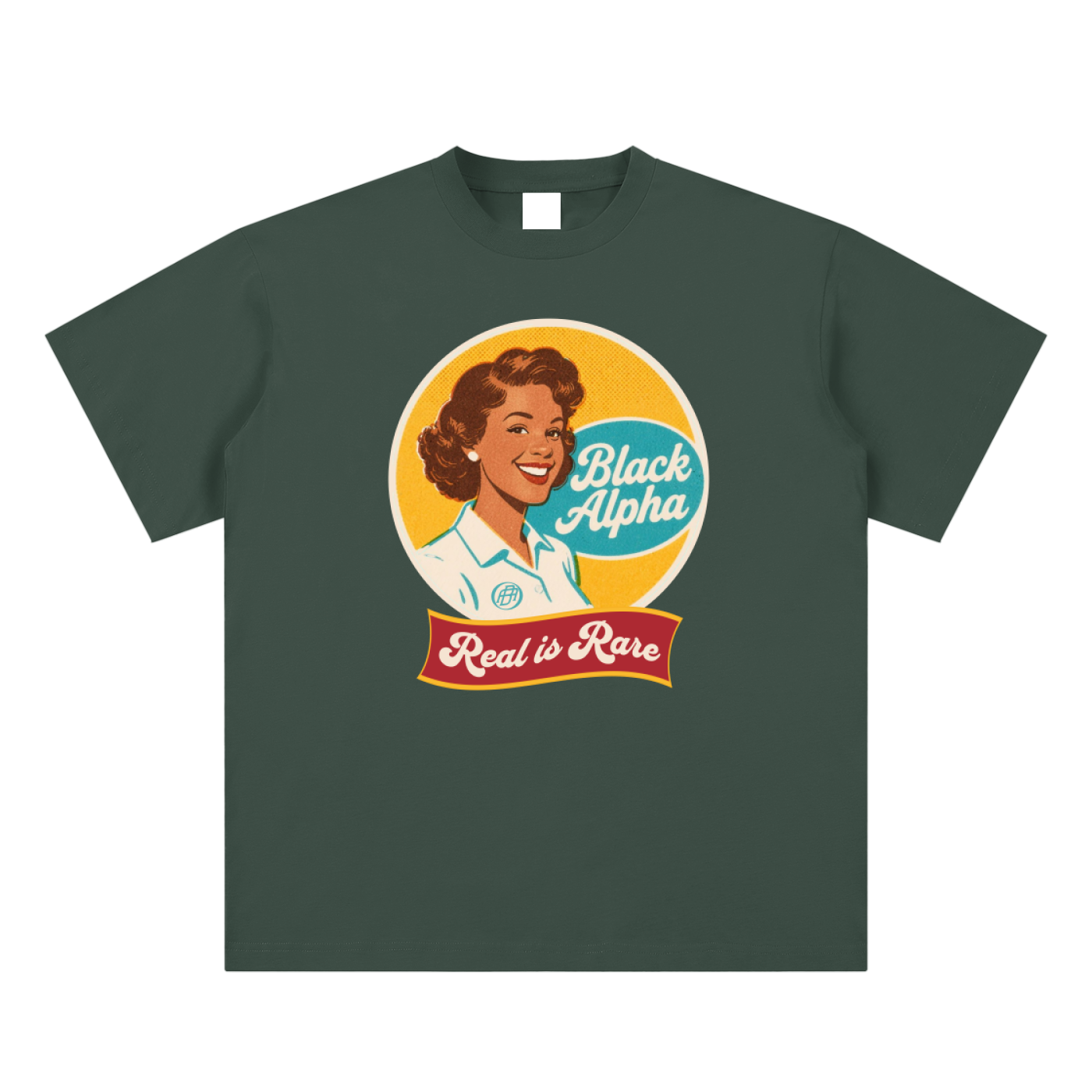 Vintage Sueded Black Alpha Tee